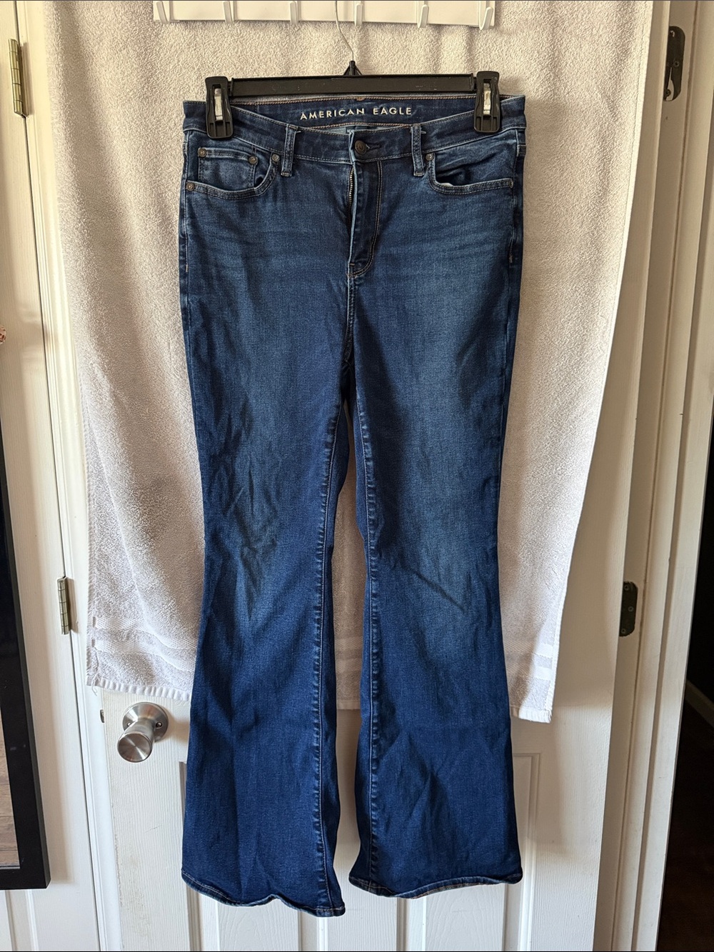 American Eagle Outfitters Navy Blue Flare Jeans